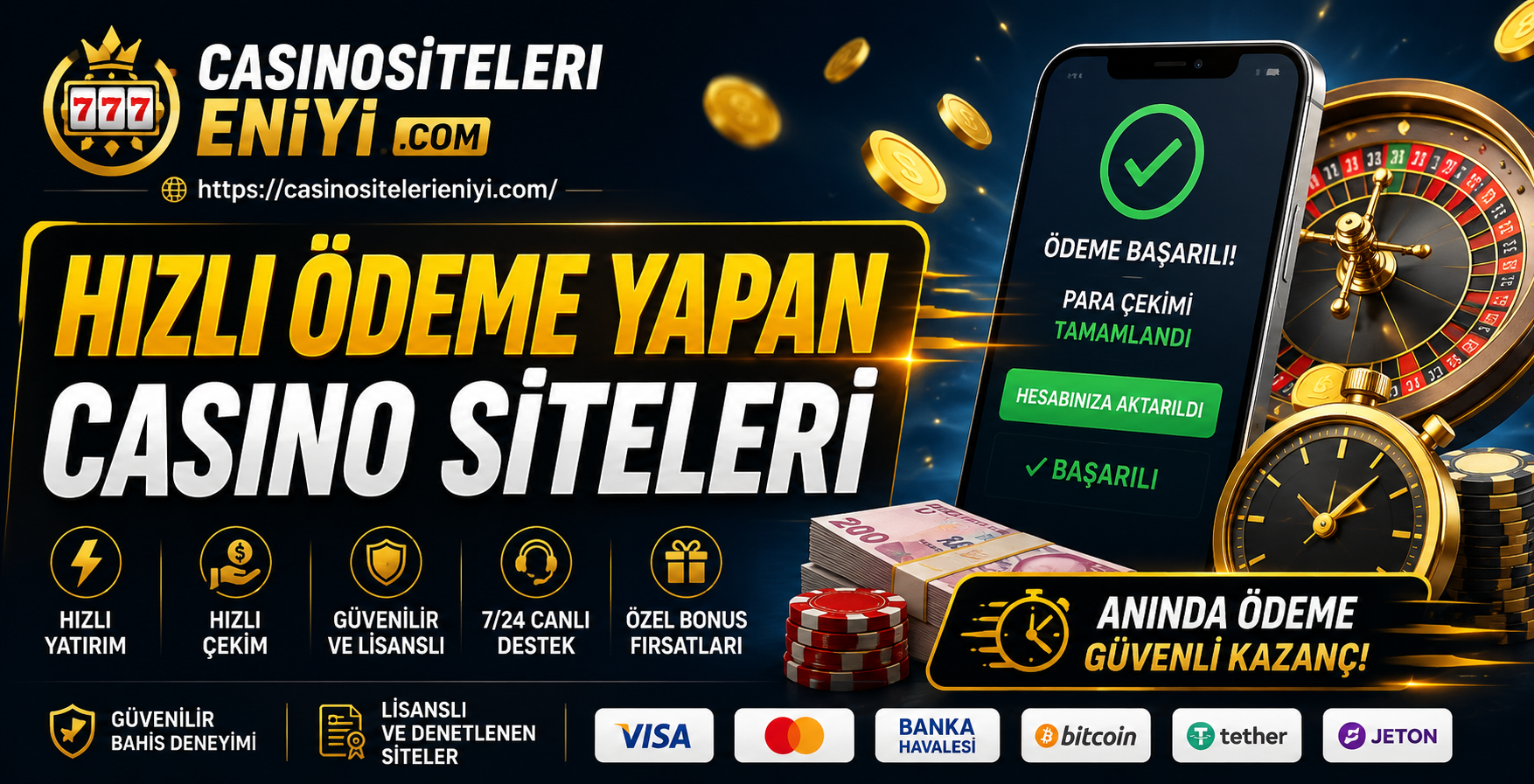 hızlı ödeme yapan casino siteleri