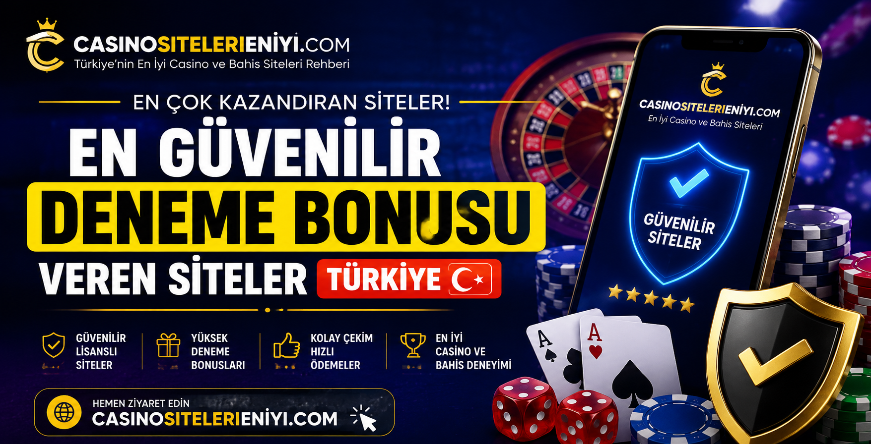 en güvenilir deneme bonusu veren siteler Türkiye