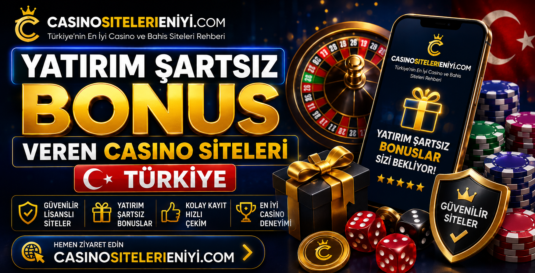 yatırım şartsız bonus veren casino siteleri Türkiye